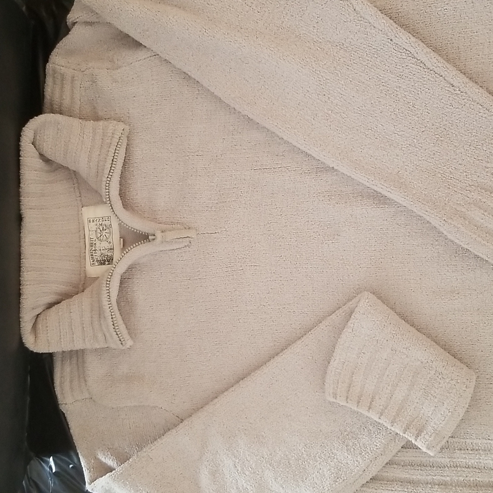Fahrenheit - Men's - Medium Zip up colour sweater - Soft - light and Sand color